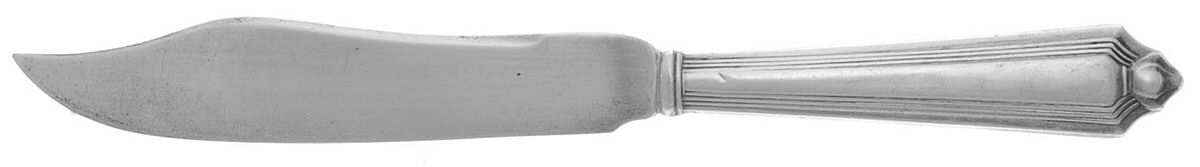 Plymouth (Sterling, 1911) Individual Hollow Handle Fish Knife-Sterling Blade by Gorham Silver-1