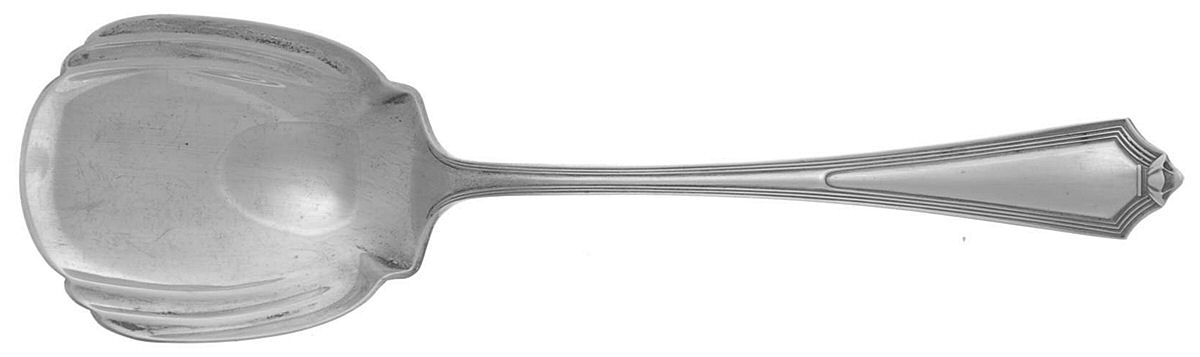 Plymouth (Sterling, 1911) Preserve Spoon by Gorham Silver-1