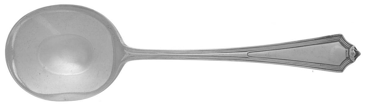 Plymouth (Sterling, 1911) Round Bowl Soup Spoon (Gumbo) by Gorham Silver-1