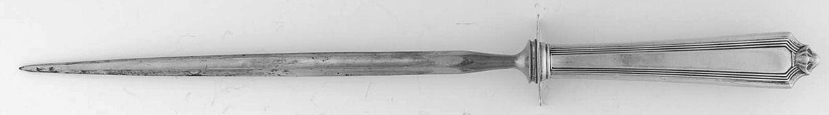 Plymouth (Sterling, 1911) Large Steel Rod Knife Sharpener by Gorham Silver-1
