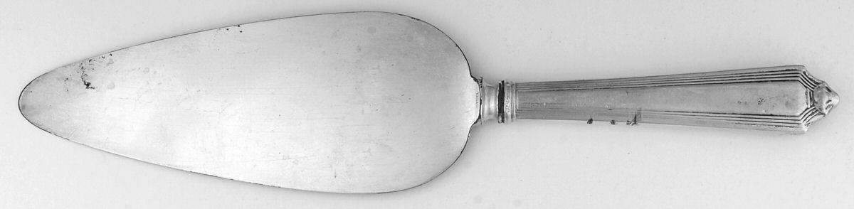 Plymouth (Sterling, 1911) Pie Server with Silverplate Blade by Gorham Silver-1