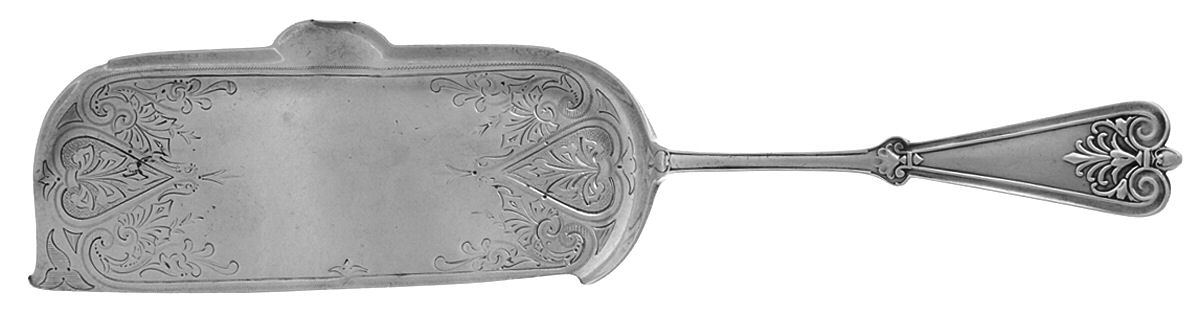 Pompeii (Sterling, 1865) Large Bright Cut Crumber Knife by Gorham Silver-1
