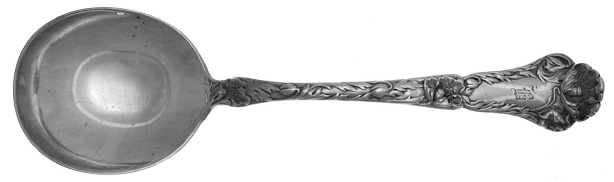 Poppy (Sterling, 1902) Round Bowl Soup Spoon (Gumbo) by Gorham Silver-1