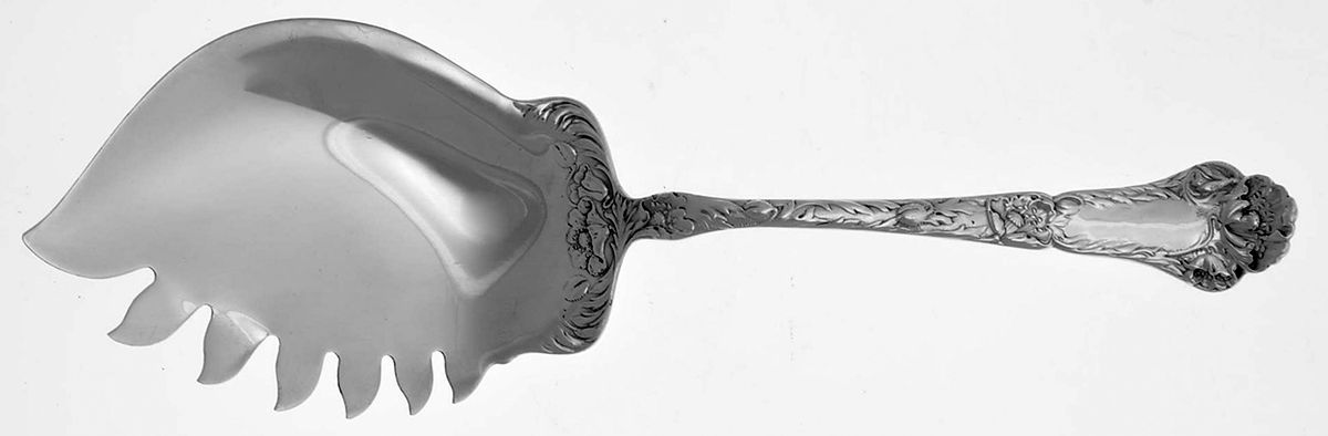 Poppy (Sterling, 1902) Entree/Macaroni/Oyster Server by Gorham Silver-1