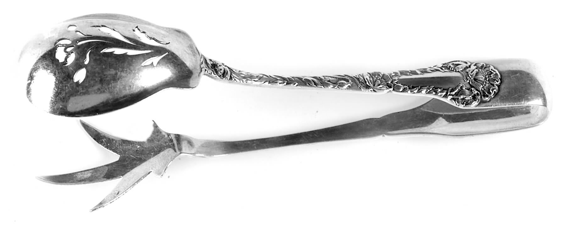 Poppy (Sterling, 1902) Large Ice Serving Tongs by Gorham Silver-1