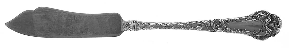 Poppy (Sterling, 1902) Flat Handle Master Butter Knife by Gorham Silver-1