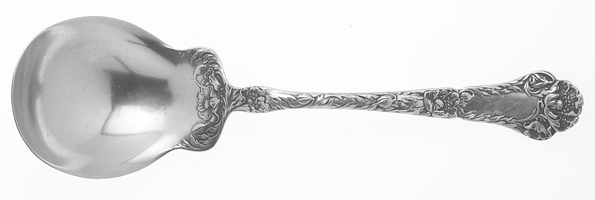 Poppy (Sterling, 1902) Preserve Spoon by Gorham Silver-1