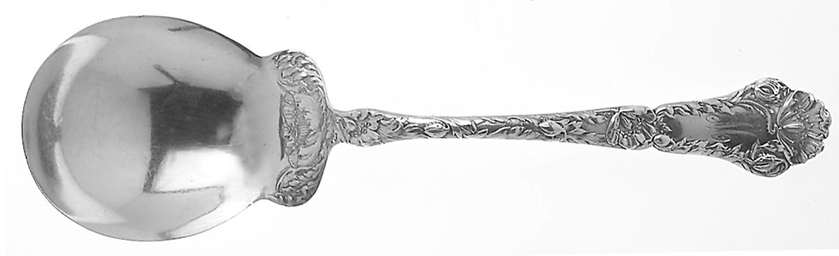 Poppy (Sterling, 1902) Solid Salad Serving Spoon by Gorham Silver-1