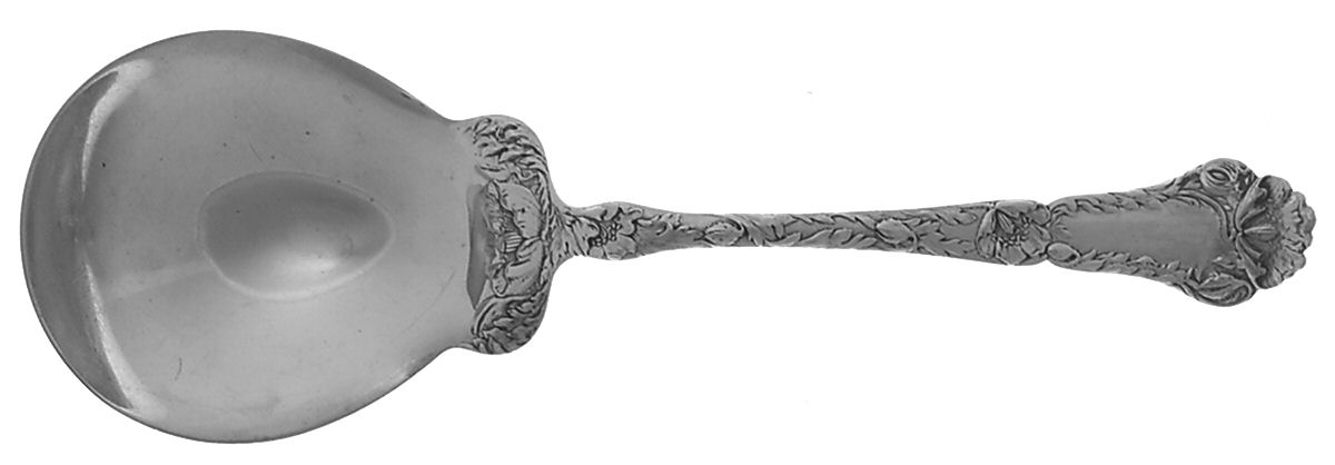 Poppy (Sterling, 1902) Large Solid Berry/Casserole Spoon by Gorham Silver-1
