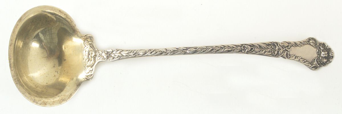 Poppy (Sterling, 1902) Large Solid Soup Ladle by Gorham Silver-1