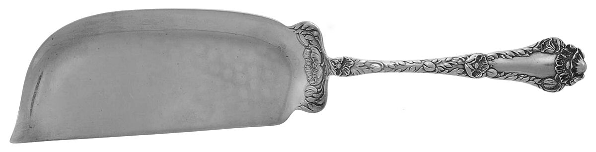 Poppy (Sterling, 1902) Large Flat Handle Crumb Knife/Crumber by Gorham Silver-1