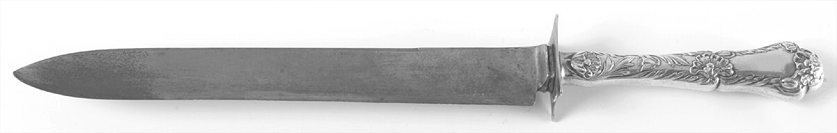 Poppy (Sterling, 1902) Large Stainless Blade Roast Carving Knife by Gorham Silver-1