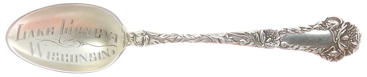 Poppy (Sterling, 1902) Souvenir Spoon (Five O'Clock) by Gorham Silver-1