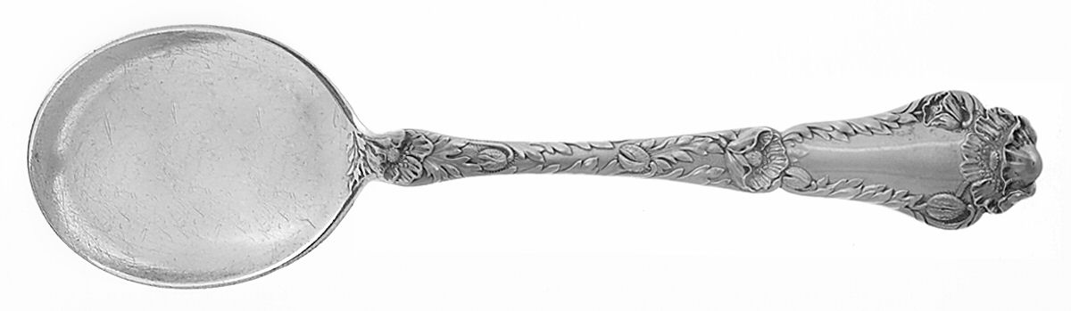 Poppy (Sterling, 1902) Small Short Handle Chocolate Spoon by Gorham Silver-1
