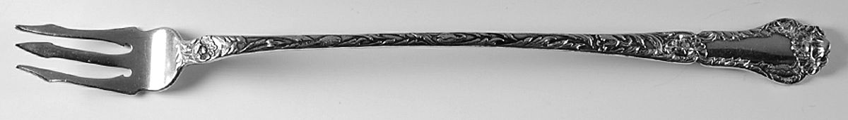 Poppy (Sterling, 1902) Long Handle Olive Fork by Gorham Silver-1