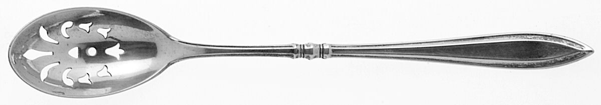 Portsmouth (Sterling, 1918, No Monograms) Pierced Bowl Short Handle Olive Spoon by Gorham Silver-1