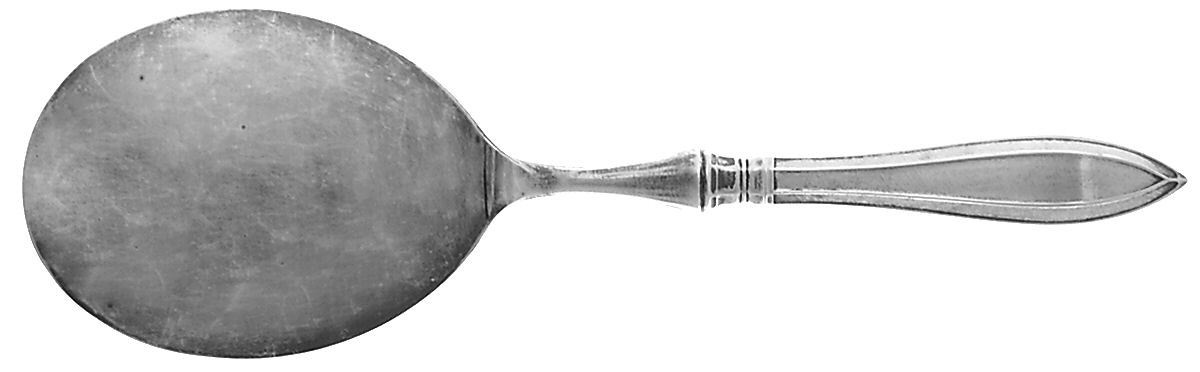 Portsmouth (Sterling, 1918, Monograms) Pastry Server with Silverplate Blade by Gorham Silver-1