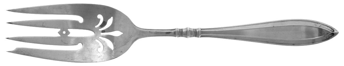 Portsmouth (Sterling, 1918, No Monograms) Large Solid Cold Meat Serving Fork by Gorham Silver-1