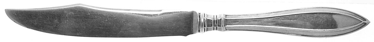 Portsmouth (Sterling, 1918, No Monograms) Individual Hollow Handle Fish Knife-Sterling Blade by Gorham Silver-1