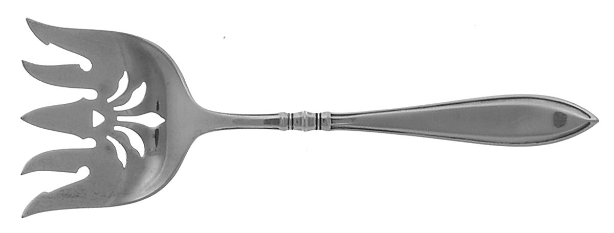 Portsmouth (Sterling, 1918, No Monograms) Large Solid Tined Sardine Serving Fork by Gorham Silver-1