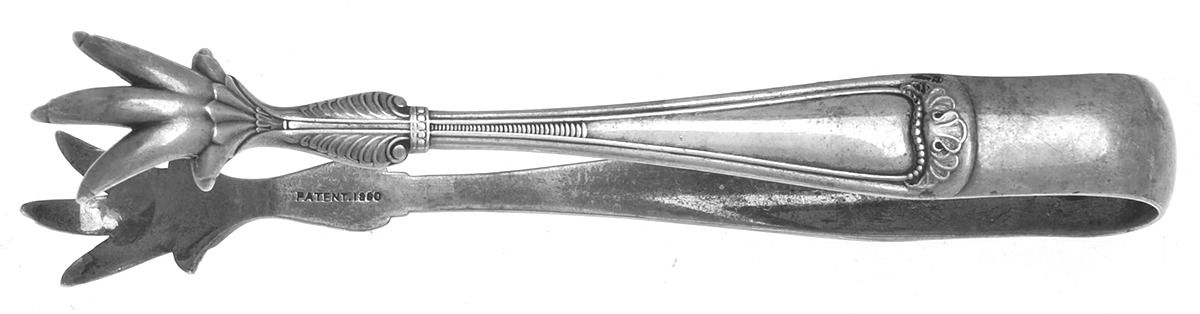 Princess Louise (Silverplate, 1881) Large Sugar Tongs by Gorham Silver-1