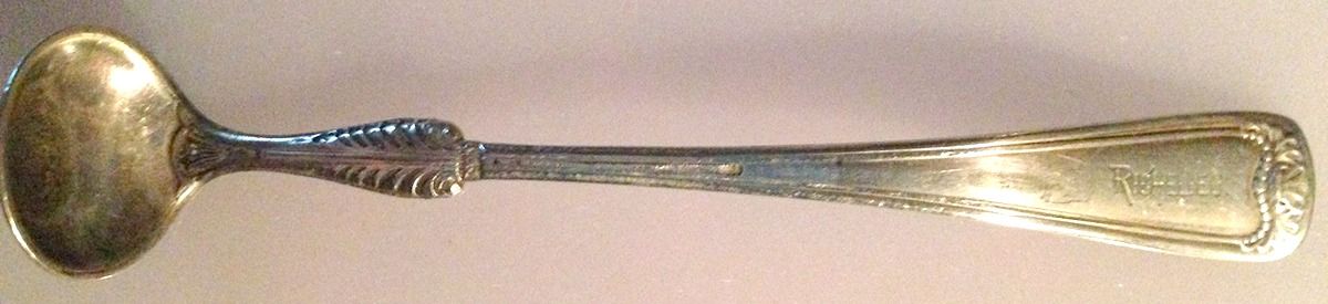 Princess Louise (Silverplate, 1881) Mustard Spoon by Gorham Silver-1