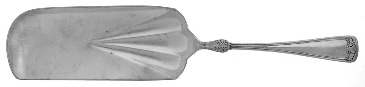 Princess Louise (Silverplate, 1881) Small Flat Handle Crumb Knife/Crumber by Gorham Silver-1