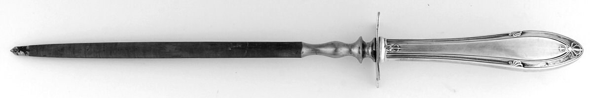 Providence (Silverplate, 1920) Small Steel Rod Sharpener Knife by Gorham Silver-1