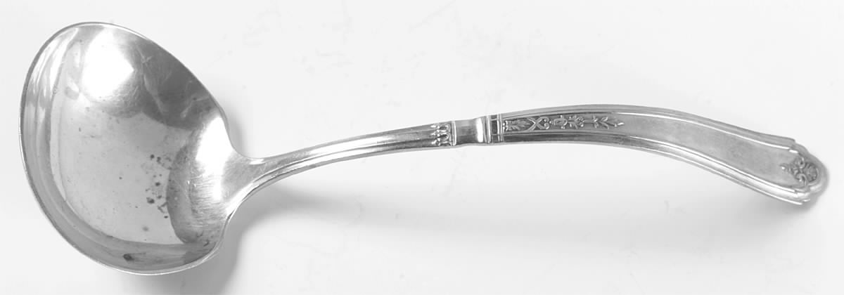 Princess Patricia (Sterling, 1926, No Monos) Solid Piece Cream Ladle by Gorham Silver-1