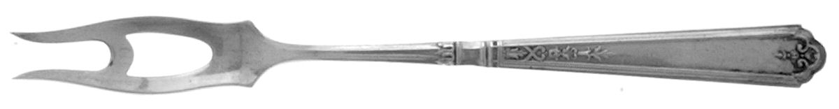 Princess Patricia (Sterling, 1926, No Monos) Short Handle Pickle/Olive Fork by Gorham Silver-1