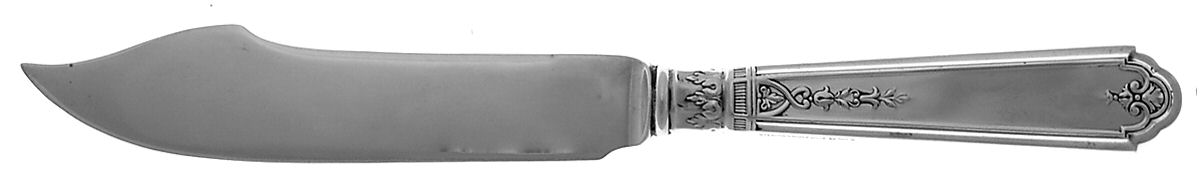 Princess Patricia (Sterling, 1926, No Monos) Individual Hollow Handle Fish Knife-Sterling Blade by Gorham Silver-1