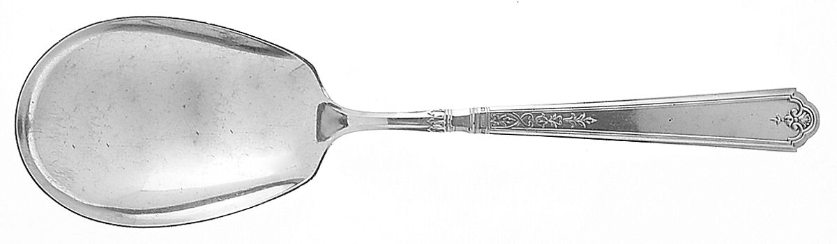 Princess Patricia (Sterling, 1926, No Monos) Solid Salad Serving Spoon by Gorham Silver-1