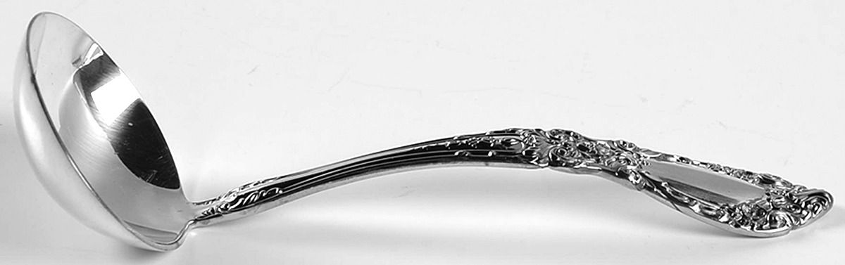 Queen's Grace (Silverplate, 1977) Solid Gravy Ladle by Gorham Silver-1