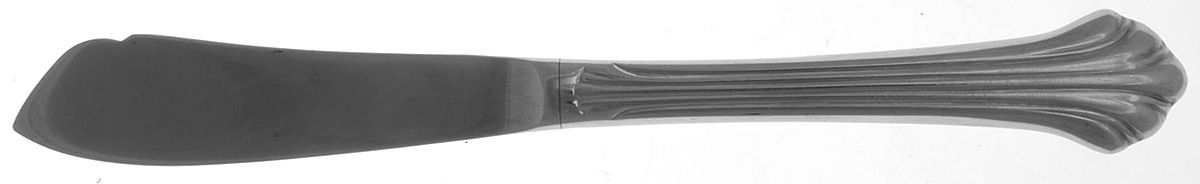 Quintette (Stainless) Hollow Handle Master Butter Knife by Gorham Silver-1