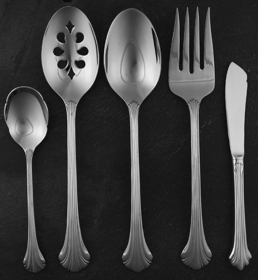 Quintette (Stainless) 5 Piece Hostess Set by Gorham Silver-1