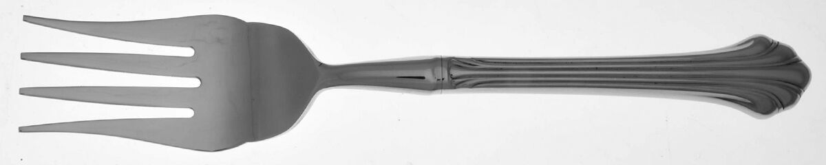 Quintette (Stainless) Cold Meat Fork Large, Stainless Tines HC by Gorham Silver-1