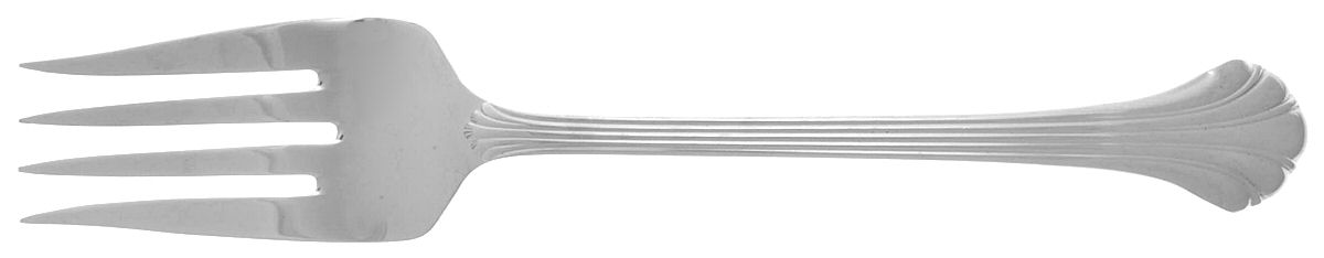 Quintette (Stainless) Medium Solid Cold Meat Serving Fork by Gorham Silver-1