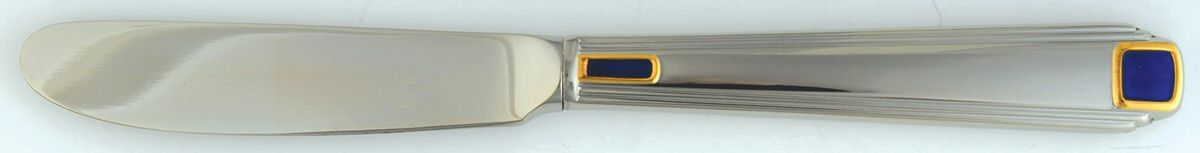 Regalia Court-Lapis (Stainless) Modern Hollow Butter Spreader (Stainless) by Gorham Silver-1