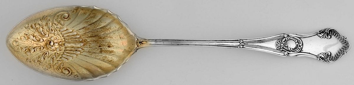Regent (Sterling, 1892) Oversize Solid Salad Serving Spoon by Gorham Silver-1