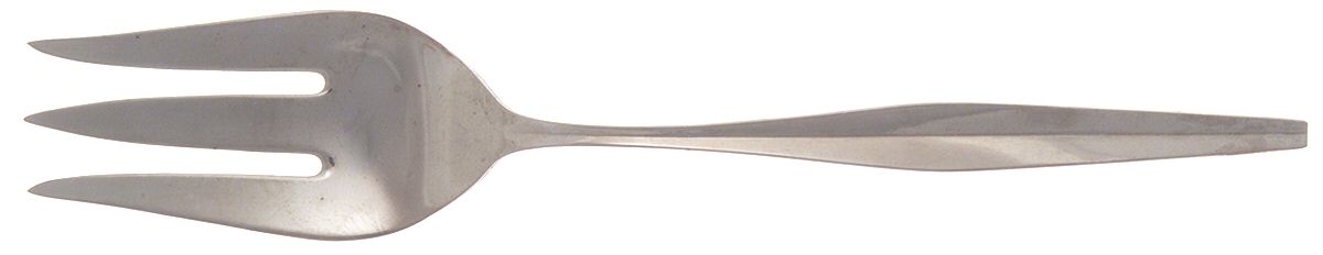 Regatta (Stainless) Medium Solid Cold Meat Serving Fork by Gorham Silver-1