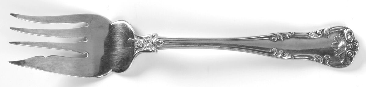 Regent (Silverplate, 1902-1903) Small Solid Cold Meat Serving Fork by Gorham Silver-1