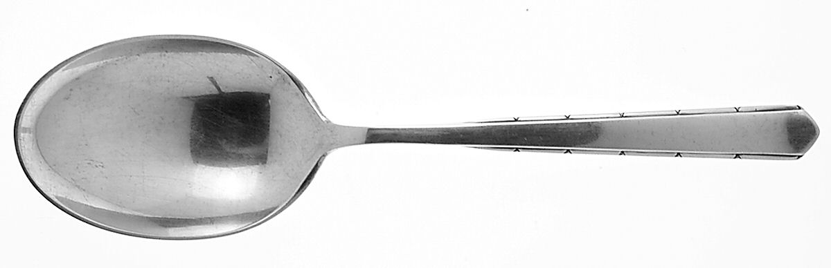 Remembrance (Silverplate, 1930) Solid Smooth Casserole Spoon by Gorham Silver-1
