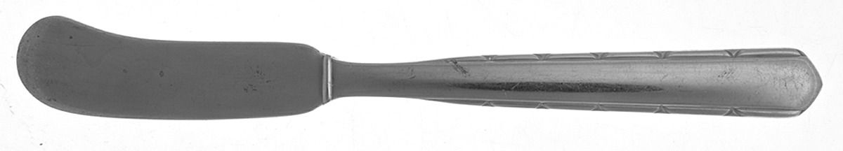 Remembrance (Silverplate, 1930) Flat Handle Butter Spreader by Gorham Silver-1