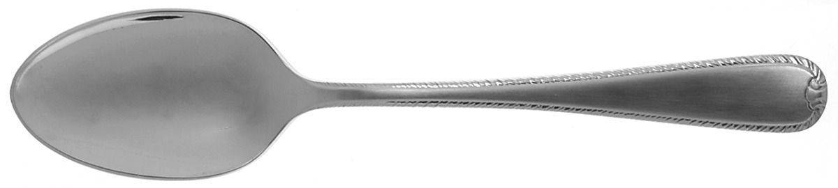 Ribbon Edge Satin (Stainless) Place/Oval Soup Spoon by Gorham Silver-1