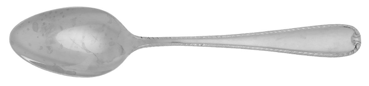 Ribbon Edge Satin (Stainless) Teaspoon by Gorham Silver-1