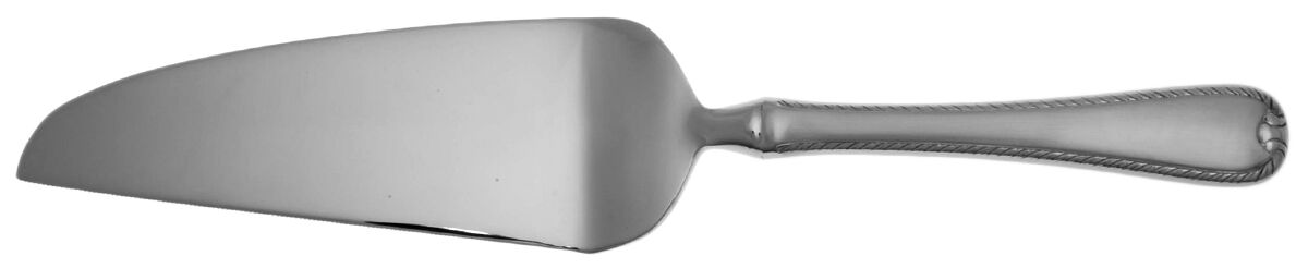 Ribbon Edge Satin (Stainless) Pie and Cake Server with Stainless Blade HC by Gorham Silver-1