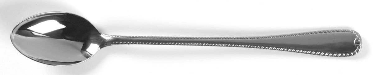Ribbon Edge Satin (Stainless) Iced Tea Spoon by Gorham Silver-1