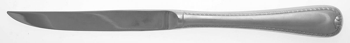 Ribbon Edge Satin (Stainless) Individual Steak Knife Hollow Handle by Gorham Silver-1
