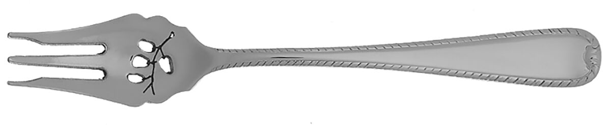 Ribbon Edge II (Stainless) Pickle Fork Pierced with Short Handle HC by Gorham Silver-1