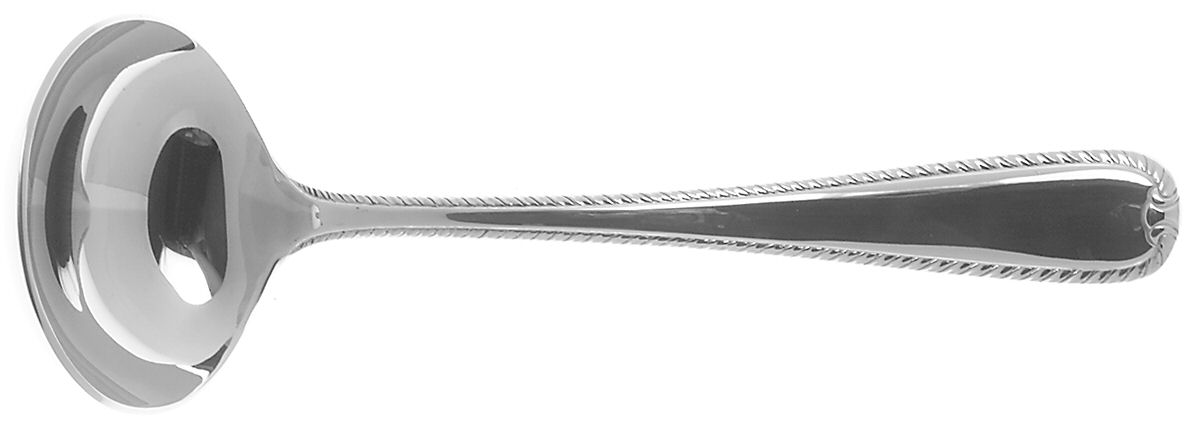 Ribbon Edge II (Stainless) Solid Gravy Ladle by Gorham Silver-1